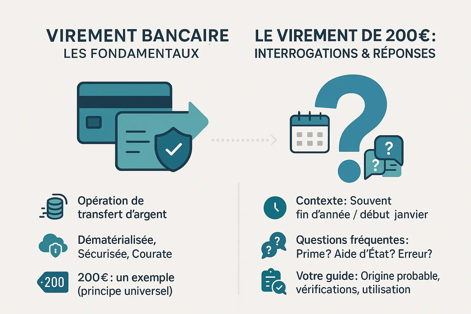 Femme consultant son relevé bancaire avec un virement de 200 euros
