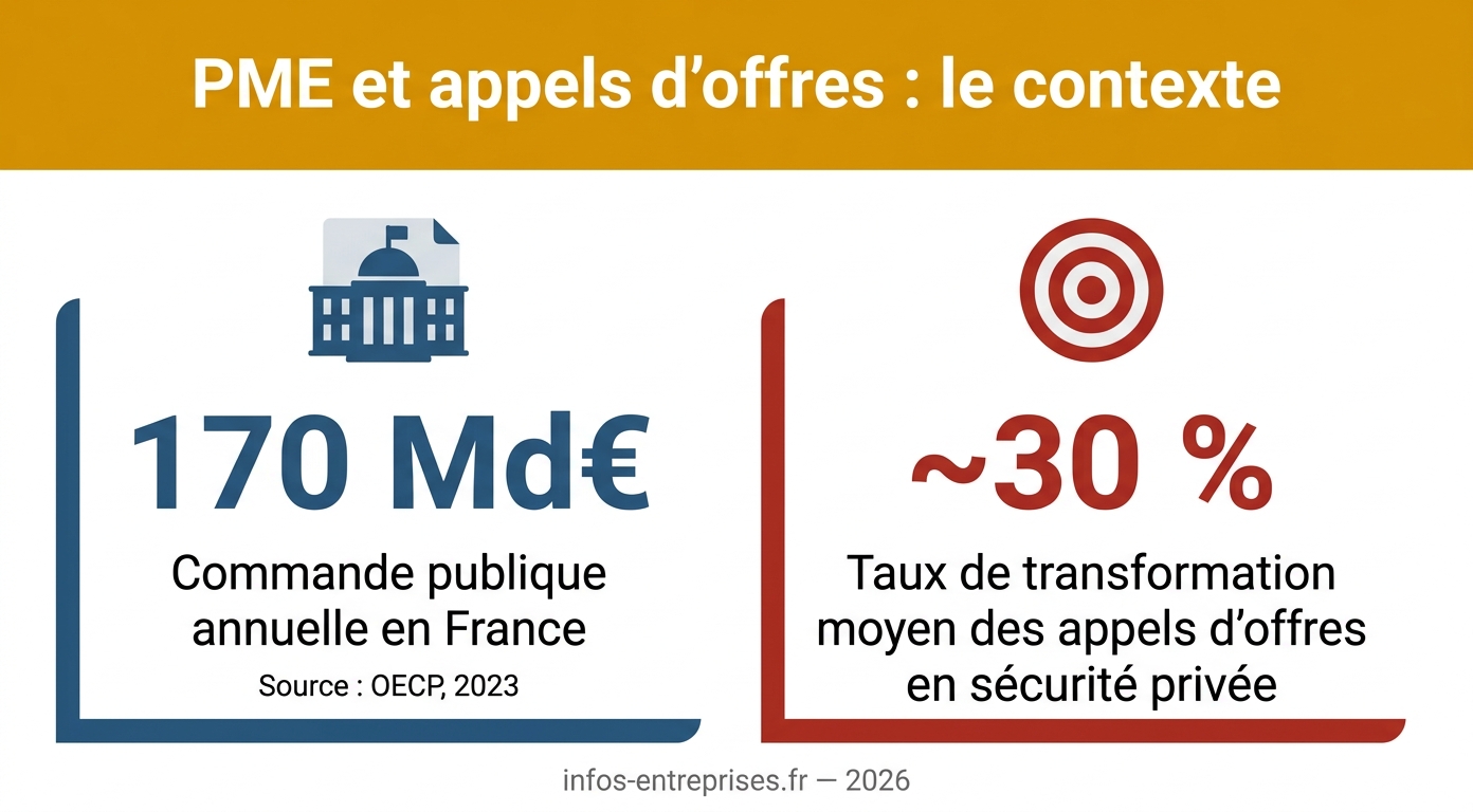 Infographie PME et appels d'offres