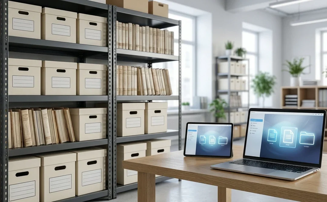 Archivage physique vs numérique en entreprise