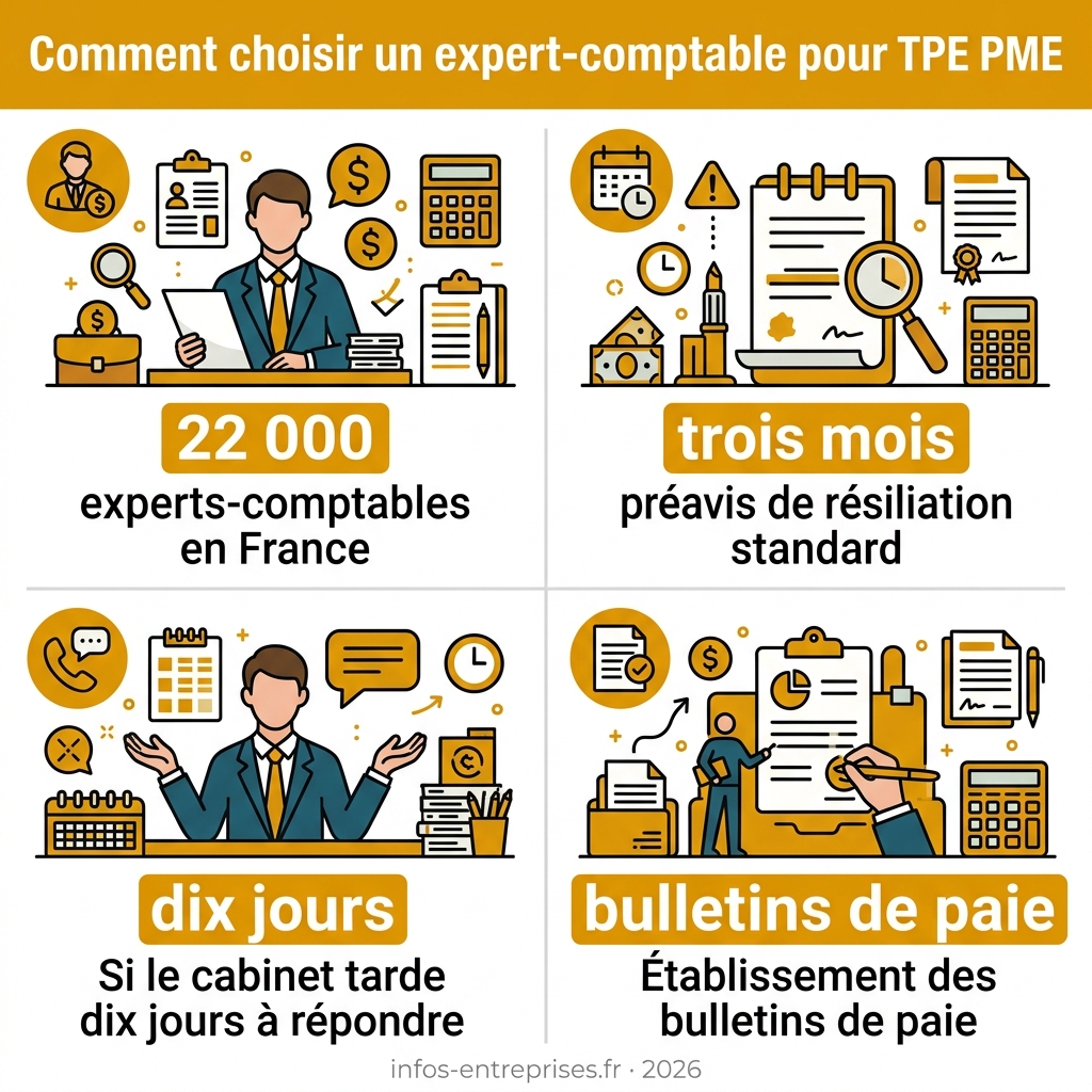 Infographie — comment choisir un expert-comptable pour TPE PME