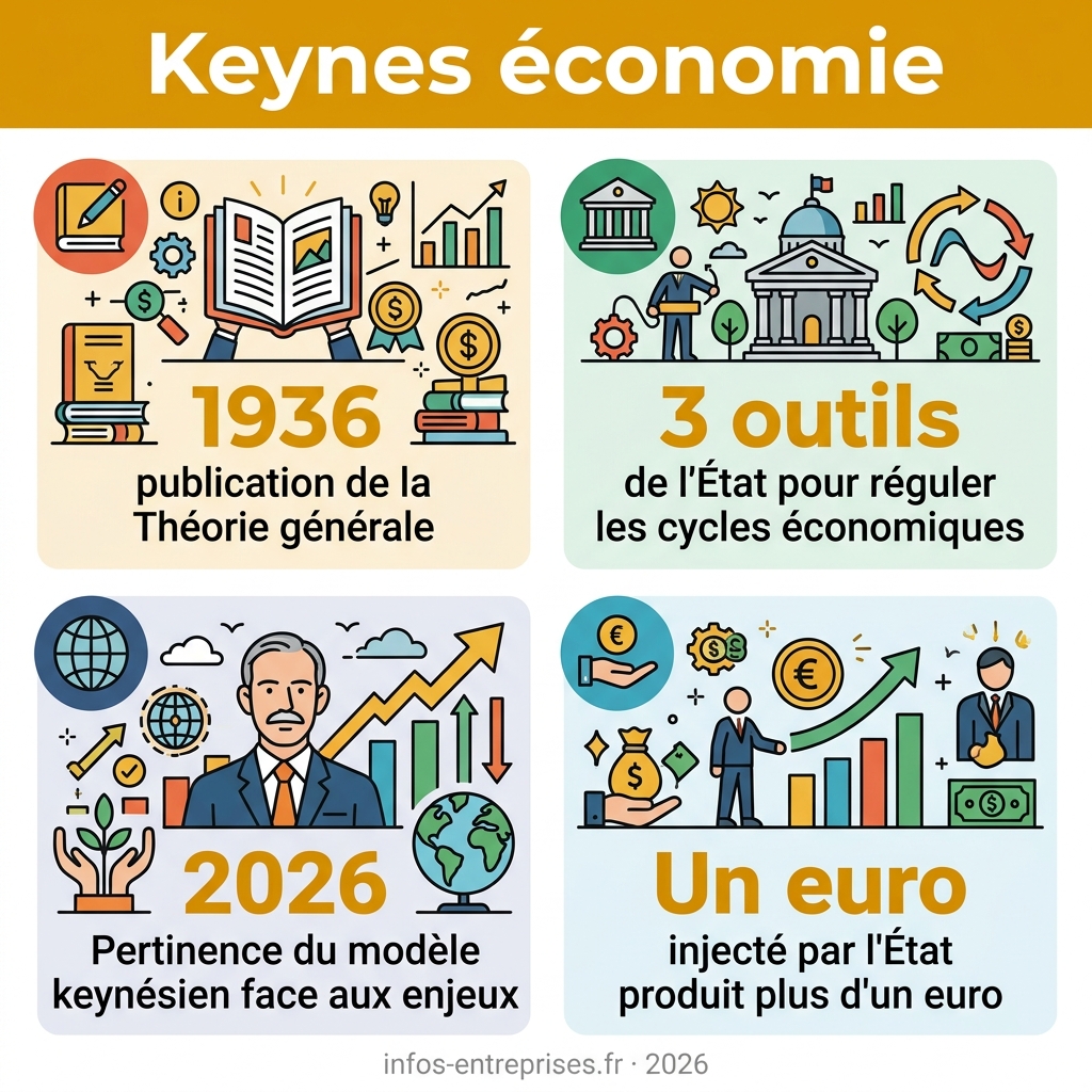 Infographie — keynes économie
