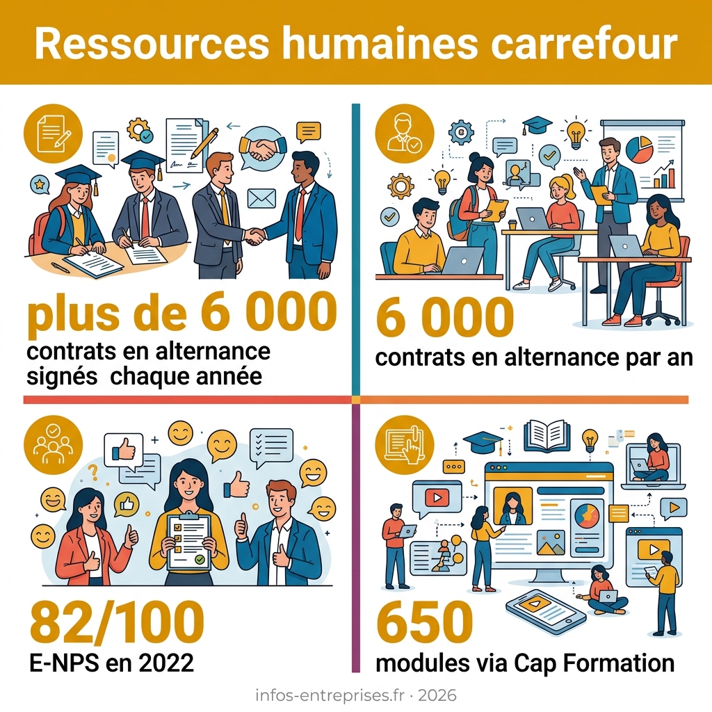 Infographie — ressources humaines carrefour