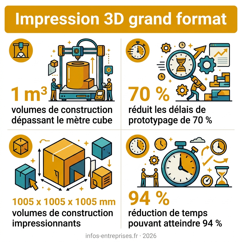 Infographie — impression 3D grand format
