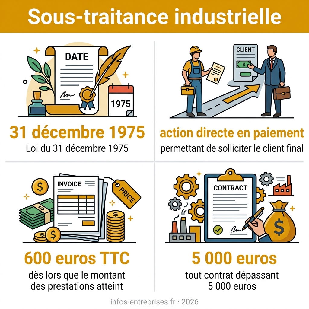 Infographie — sous-traitance industrielle