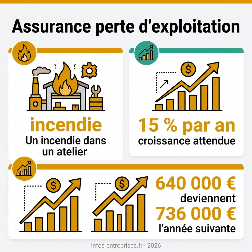 Infographie — assurance perte d'exploitation