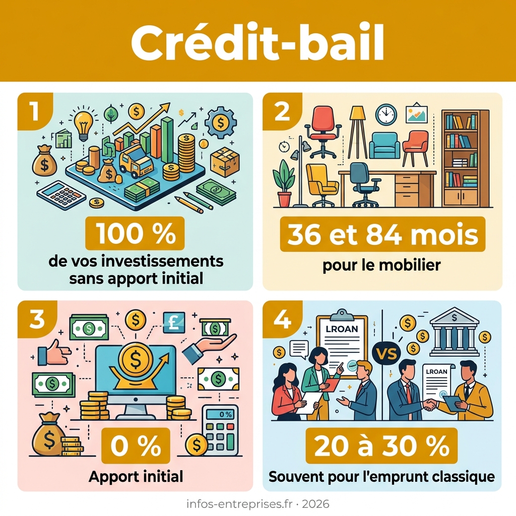 Infographie — crédit-bail